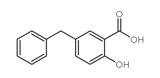 5-benzyl-2-hydroxybenzoic acid结构式