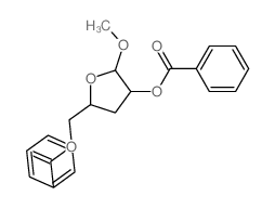 (4-benzoyloxy-5-methoxy-oxolan-2-yl)methyl benzoate结构式