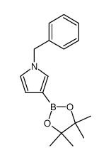 1-benzyl-3-(4,4,5,5-tetramethyl-1,3,2-dioxaborolan-2-yl)-1H-pyrrole结构式