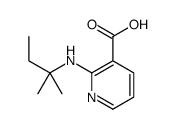 2-[(2-Methyl-2-butanyl)amino]nicotinic acid Structure