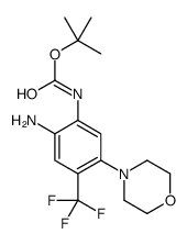 tert-butyl N-[2-amino-5-morpholin-4-yl-4-(trifluoromethyl)phenyl]carbamate Structure