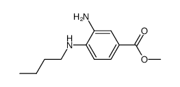 methyl 3-amino-4-(n-butylamino)benzoate结构式