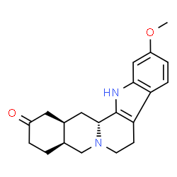 (3β,20α)-11-Methoxyyohimban-17-one structure