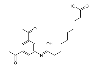 10-(3,5-diacetylanilino)-10-oxodecanoic acid Structure