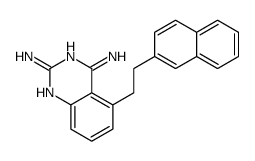 5-(2-naphthalen-2-ylethyl)quinazoline-2,4-diamine结构式