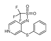 1,1,1-trifluoro-N-(3-phenylsulfanylpyridin-4-yl)methanesulfonamide结构式