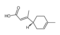 (E)-3-[(R)-4-Methyl-3-cyclohexen-1-yl]-2-butenoic acid结构式