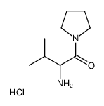 2-Amino-3-methyl-1-(1-pyrrolidinyl)-1-butanone hydrochloride (1:1 ) Structure