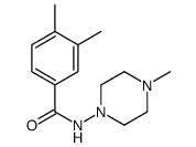 Benzamide, 3,4-dimethyl-N-(4-methyl-1-piperazinyl)- (9CI) structure