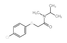 Acetamide,2-[(4-chlorophenyl)thio]-N-methyl-N-(1-methylethyl)- Structure