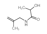 Propanamide,2-hydroxy-N-(2-methyl-2-propen-1-yl)-结构式