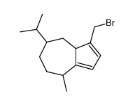 8-Methyl-5-isopropyl-3-brommethyl-3a,4,5,6,7,8-hexahydroazulen结构式