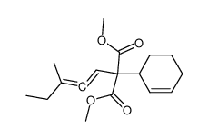 2-Cyclohex-2-enyl-2-(3-methyl-penta-1,2-dienyl)-malonic acid dimethyl ester Structure