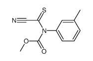 Carbamic acid,(cyanothioxomethyl)(3-methylphenyl)-,methyl ester (9CI) structure