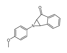 1-(4-methoxyphenyl)-1a,6a-dihydroindeno[1,2-b]azirin-6-one结构式