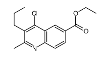 ethyl 4-chloro-2-methyl-3-propylquinoline-6-carboxylate结构式