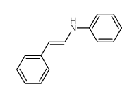 Benzenamine,N-(2-phenylethenyl)- structure