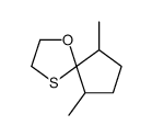 6,9-dimethyl-1-oxa-4-thiaspiro[4.4]nonane结构式