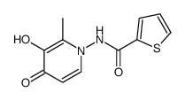 2-Thiophenecarboxamide,N-(3-hydroxy-2-methyl-4-oxo-1(4H)-pyridinyl)-(9CI)结构式