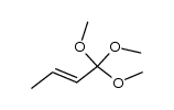 1,1,1-trimethoxy-2-butene Structure