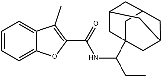 2-Benzofurancarboxamide,3-methyl-N-(1-tricyclo[3.3.1.13,7]dec-1-ylpropyl)-(9CI) picture