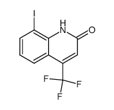 8-iodo-4-(trifluoromethyl)quinolin-2(1H)-one结构式