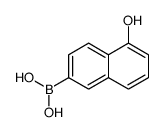 Boronic acid, (5-hydroxy-2-naphthalenyl)- (9CI)结构式