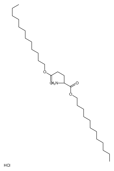 didodecyl (2S)-2-aminopentanedioate,hydrochloride Structure