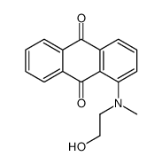 1-[2-hydroxyethyl(methyl)amino]anthracene-9,10-dione结构式