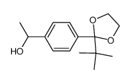 4-(2,2-dimethyl-1,1-ethylenedioxypropyl)-α-methylbenzyl alcohol Structure