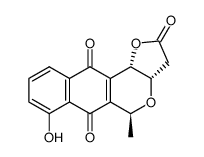 (3aS)-3,3aβ,5,11bβ-Tetrahydro-7-hydroxy-5β-methyl-2H-furo[3,2-b]naphtho[2,3-d]pyran-2,6,11-trione结构式