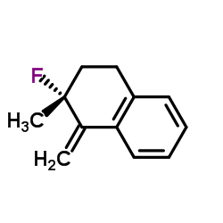 Naphthalene, 2-fluoro-1,2,3,4-tetrahydro-2-methyl-1-methylene-, (2R)- (9CI) structure