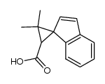 3,3-dimethylspiro[cyclopropane-1,1'-[1H]indene]-2-carboxylic acid Structure