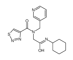 1,2,3-Thiadiazole-4-carboxamide,N-[2-(cyclohexylamino)-2-oxoethyl]-N-(3-pyridinylmethyl)-(9CI)结构式