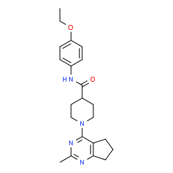 4-Piperidinecarboxamide, 1-(6,7-dihydro-2-methyl-5H-cyclopentapyrimidin-4-yl)-N-(4-ethoxyphenyl)- (9CI) Structure