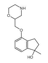 1-methyl-4-morpholin-2-ylmethoxy-indan-1-ol结构式