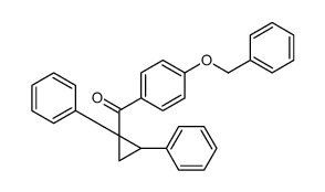 (1,2-diphenylcyclopropyl)-(4-phenylmethoxyphenyl)methanone Structure