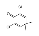 2,6-dichloro-4,4-dimethylcyclohexa-2,5-dien-1-one结构式