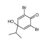 2,6-dibromo-4-hydroxy-4-propan-2-ylcyclohexa-2,5-dien-1-one Structure