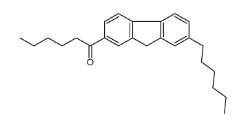 1-(7-hexyl-9H-fluoren-2-yl)hexan-1-one结构式