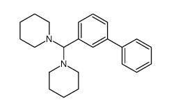 1-[(3-phenylphenyl)-piperidin-1-ylmethyl]piperidine结构式