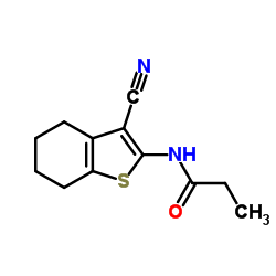 N-(3-Cyano-4,5,6,7-tetrahydrobenzo[b]thiophen-2-yl)propionamide Structure