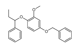 2-methoxy-4-phenylmethoxy-1-(1-phenylpropoxy)benzene结构式