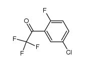 2-fluoro-5-chloro-2',2',2'-trifluoroacetophenone结构式