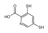 3,5-bis(sulfanyl)pyridine-2-carboxylic acid结构式