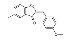 2-(p-Methoxybenzylideno)-5-methyl-benzoselenophen-3-on Structure