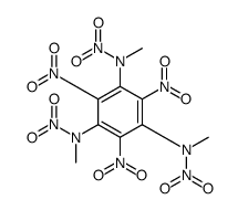 N,N',N''-Trimethyl-N,N',N'',2,4,6-hexanitro-1,3,5-benzenetriamine structure