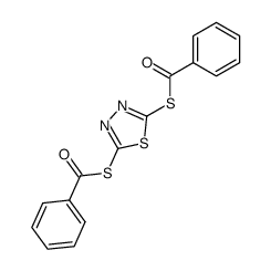 bis-benzoylmercapto-[1,3,4]thiadiazole Structure