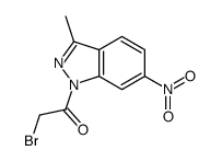 2-bromo-1-(3-methyl-6-nitroindazol-1-yl)ethanone Structure