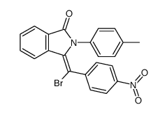 3-(α-Brom-4-nitro-benzyliden)-2-p-tolyl-isoindolin-1-on Structure